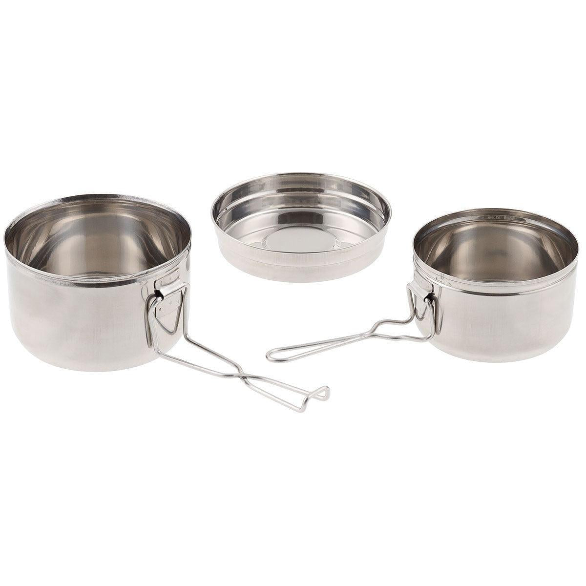 CZ Kochgeschirr, Edelstahl, 3-teilig-Essen/Trinken/Kochen-Krisenbedarf