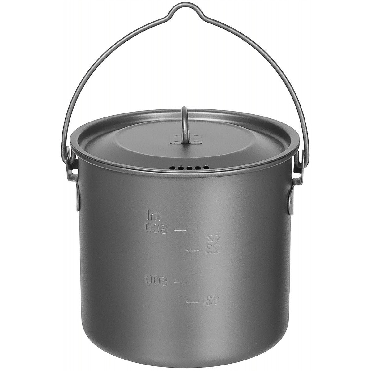 Topf, Titan, klein, mit Deckel, Klappgriffe, ca. 1,1 l-Essen/Trinken/Kochen-Krisenbedarf