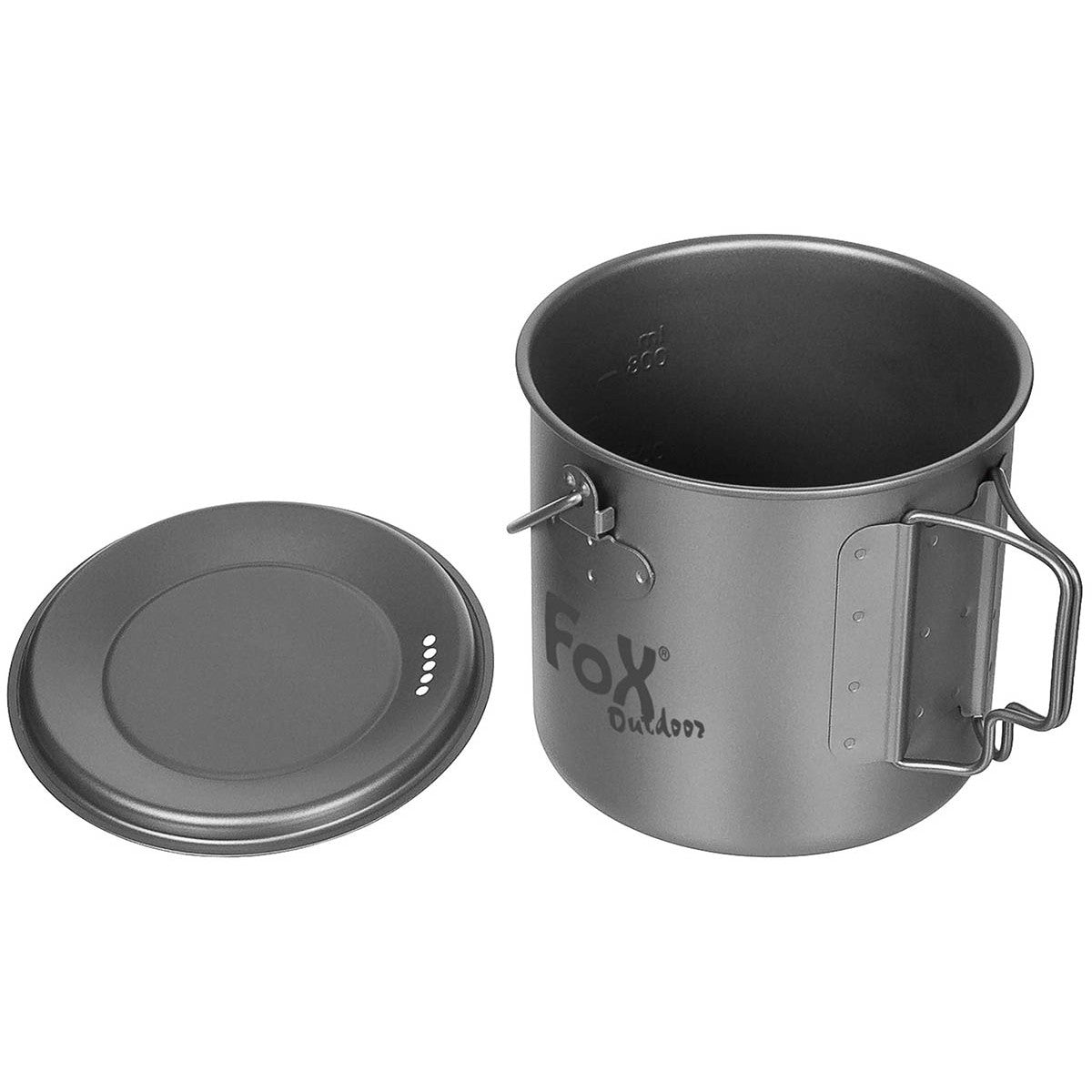 Topf, Titan, klein, mit Deckel, Klappgriffe, ca. 1,1 l-Essen/Trinken/Kochen-Krisenbedarf