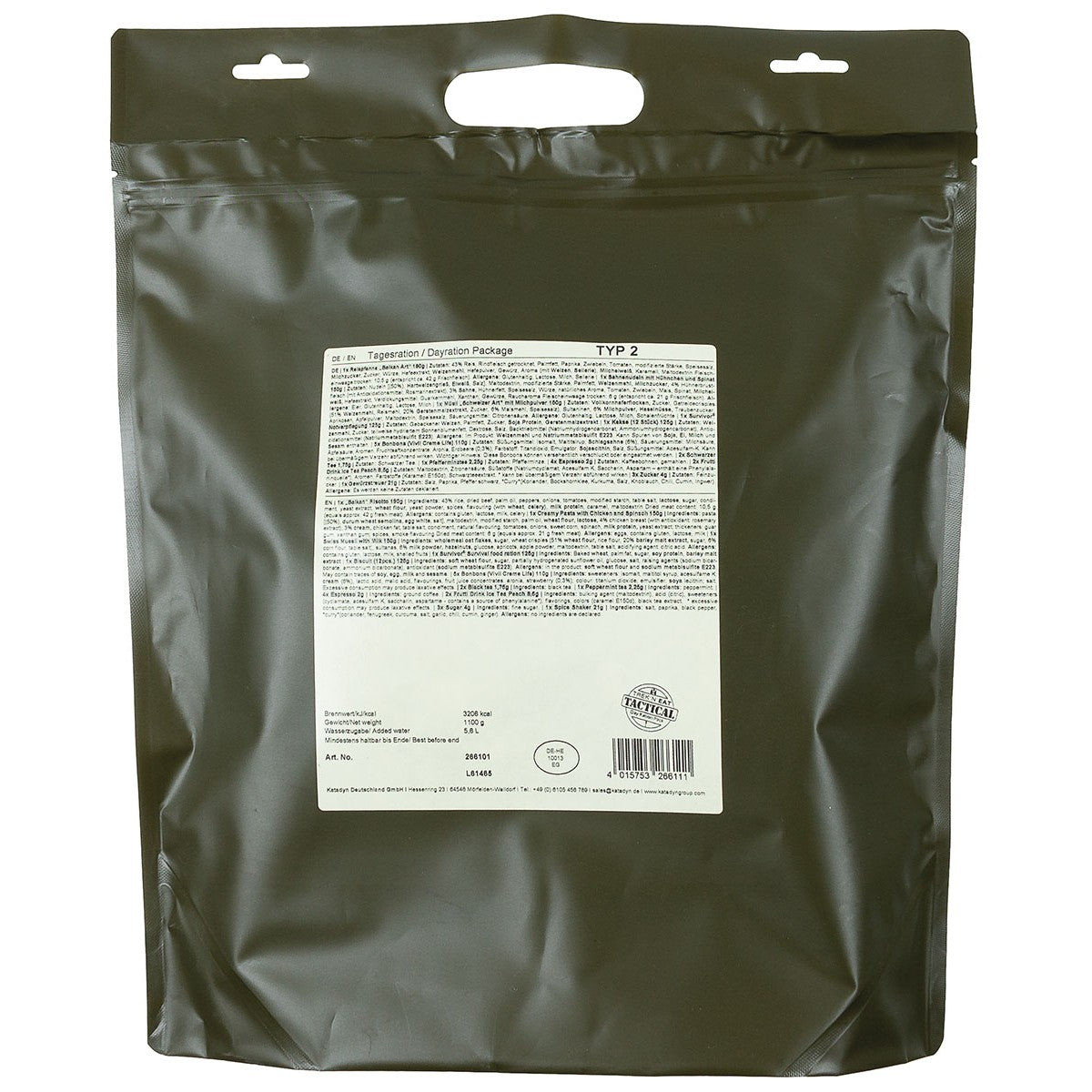 Trek 'n Eat, Tagesration, "Typ II"