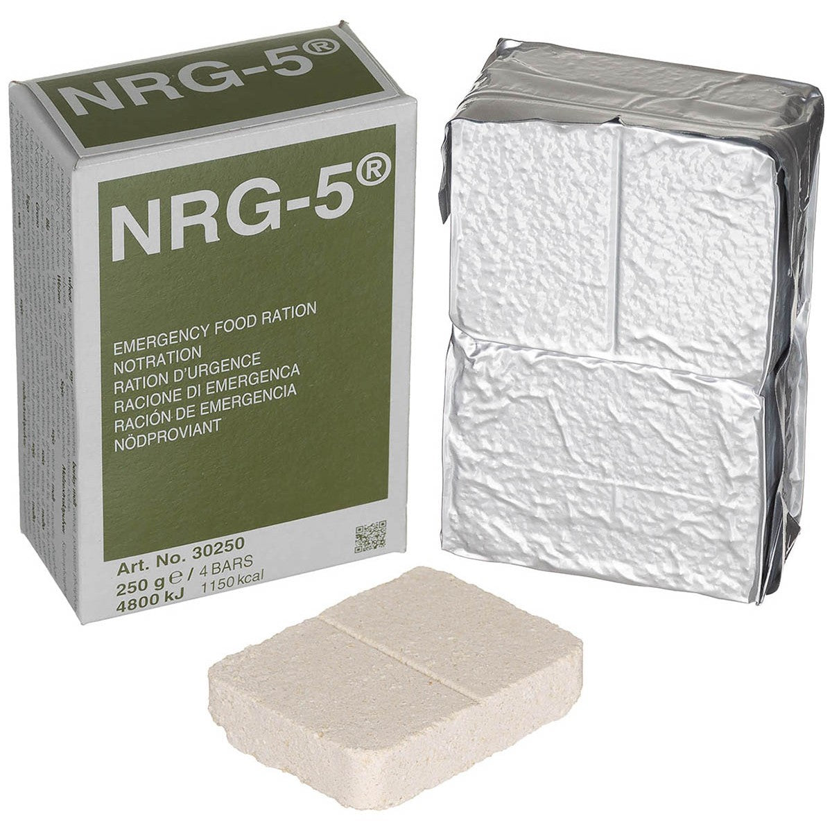 Notverpflegung, NRG-5, 250 g (4 Riegel)