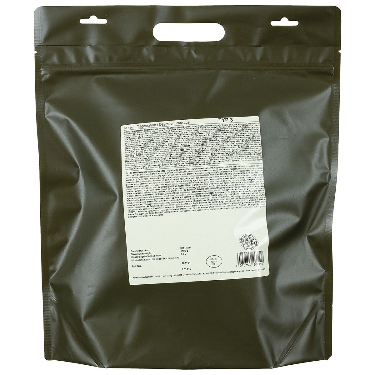 Trek 'n Eat, Tagesration, "Typ III"