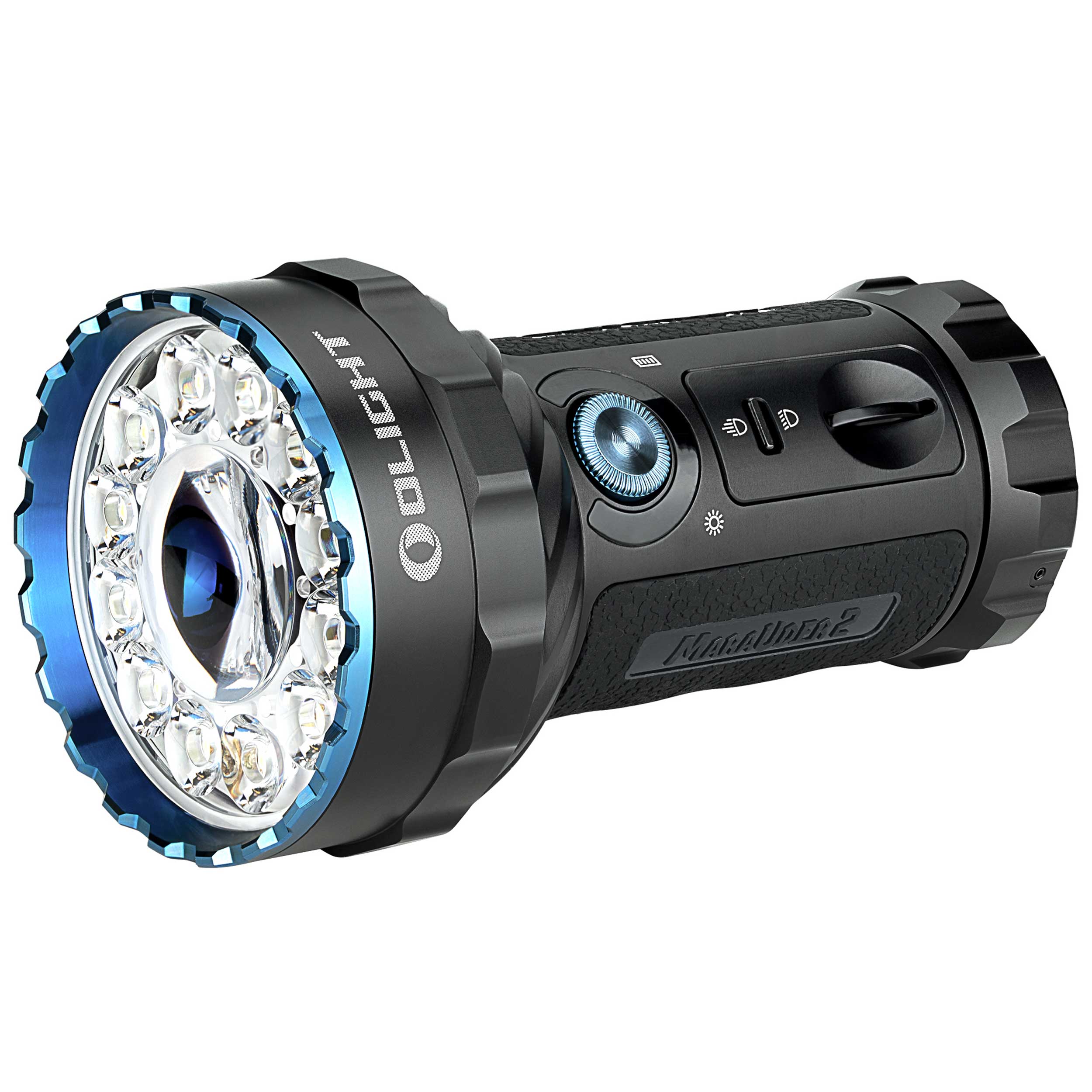 Olight - Marauder 2 Cool White Akku-Taschenlampe - 14000 Lumen, Reichweite 800 m