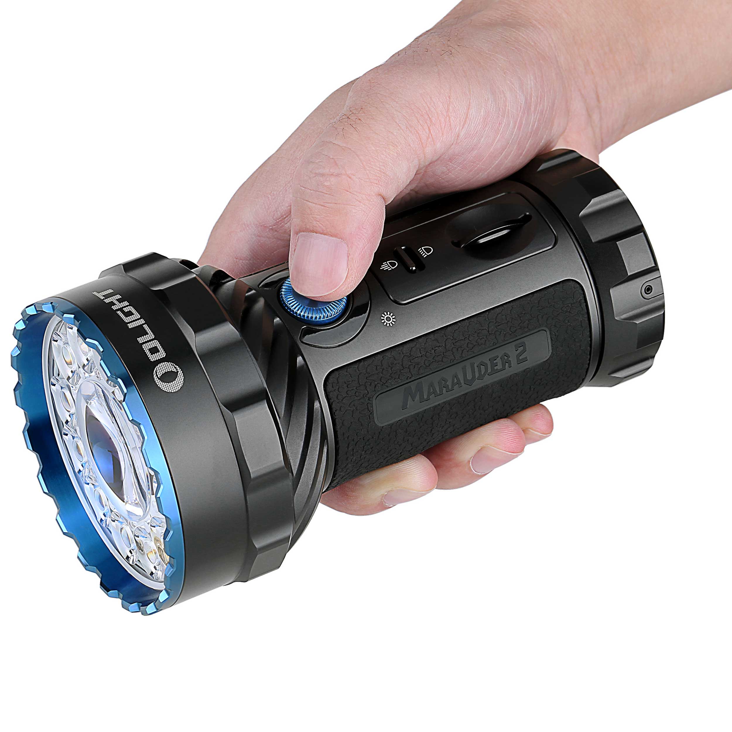 Olight - Marauder 2 Cool White Akku-Taschenlampe - 14000 Lumen, Reichweite 800 m