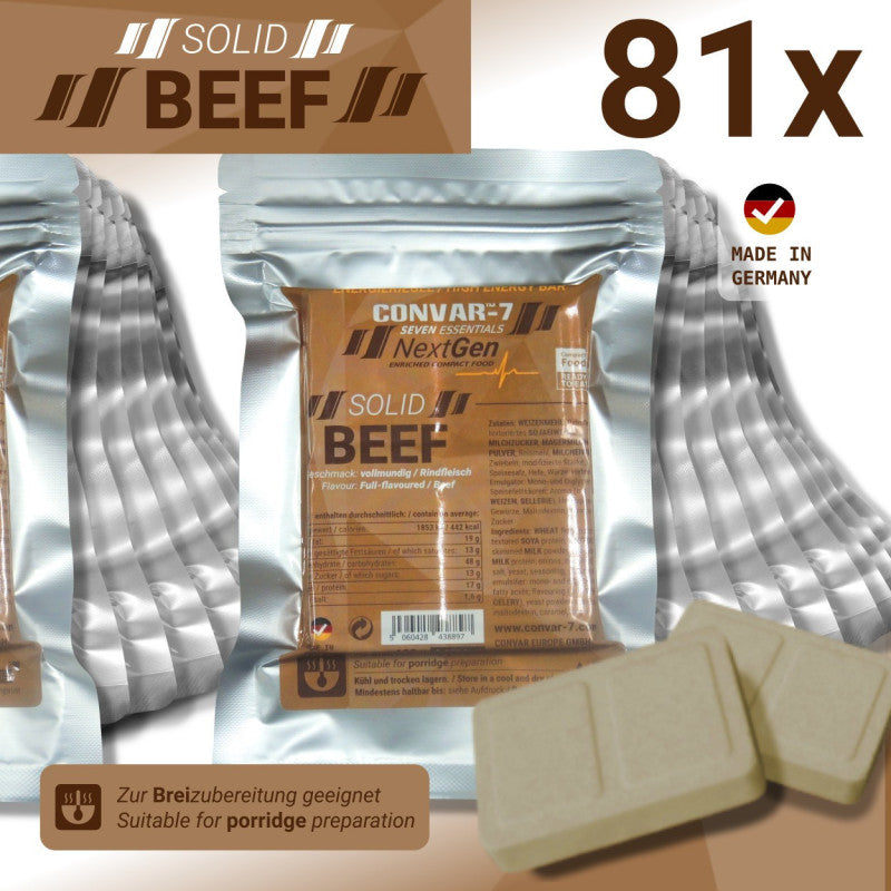 CONVAR-7 NextGen Energy Bar - Solid Beef (120g) 81x