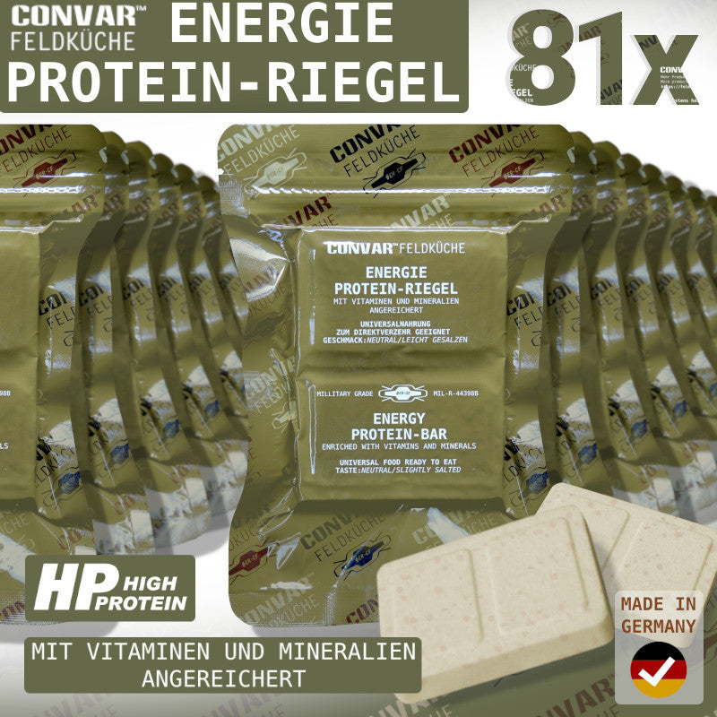 CONVAR™ Feldküche Energie Protein-Riegel (120g) MILITARY GRADE 81x