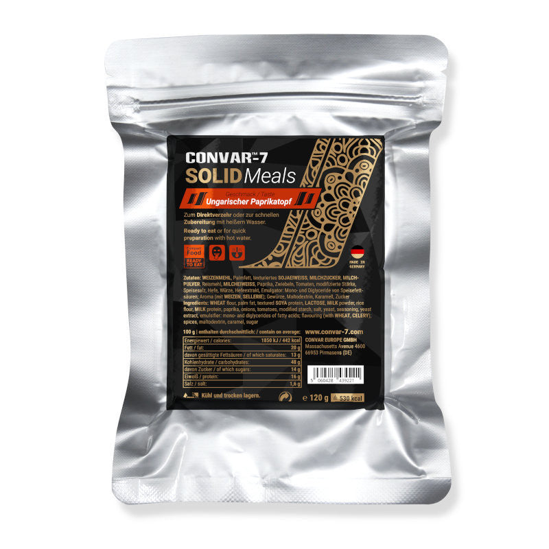 CONVAR-7 Solid Meals Ungarischer Paprikatopf (120g) 81x