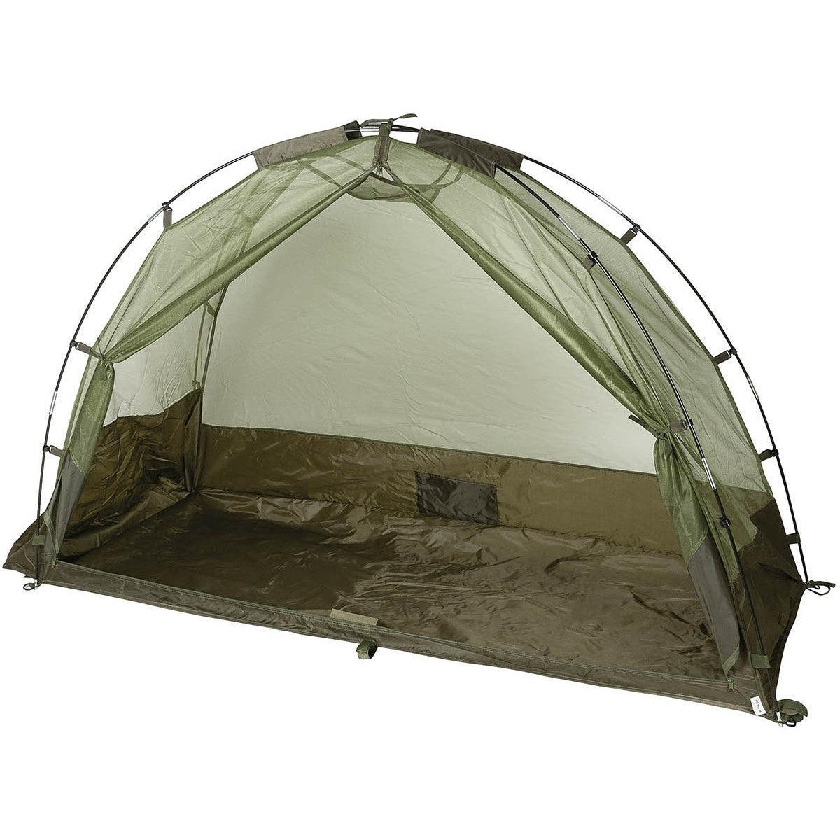 Brit. Moskitonetz, Zeltform, oliv-Schlafsäcke/Camping-Krisenbedarf