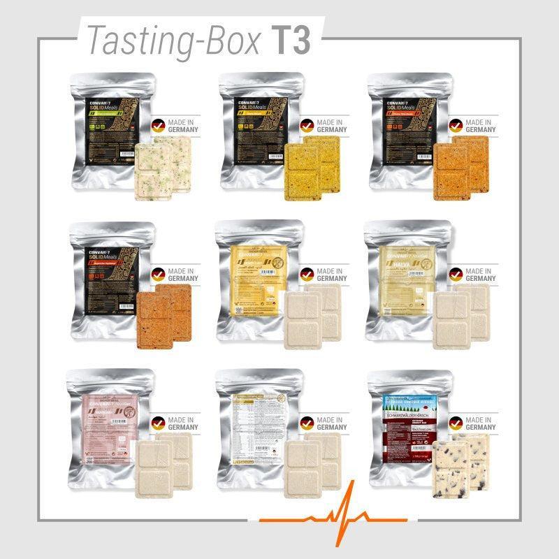 CONVAR-7 NextGen Energy Bar - Tasting Box 3 9x9 Riegel