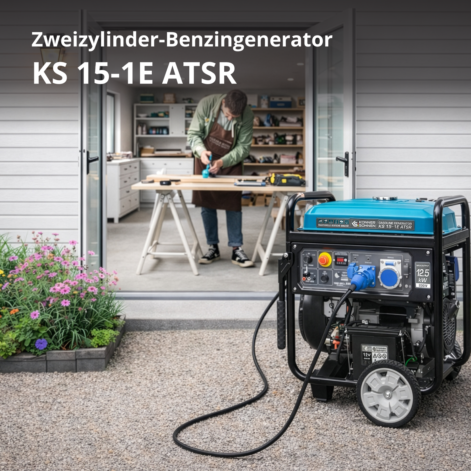 Benzin-Generator KS 15-1E ATSR – Benzin-Stromerzeuger