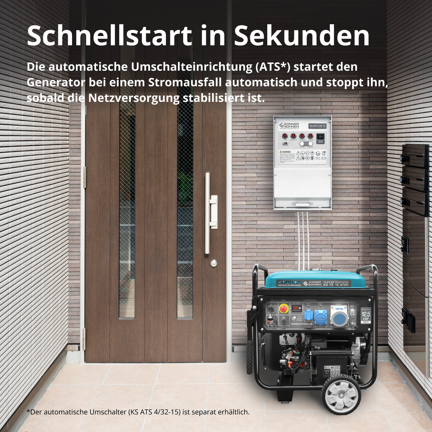 Benzin-Generator KS 15-1E ATSR – Benzin-Stromerzeuger