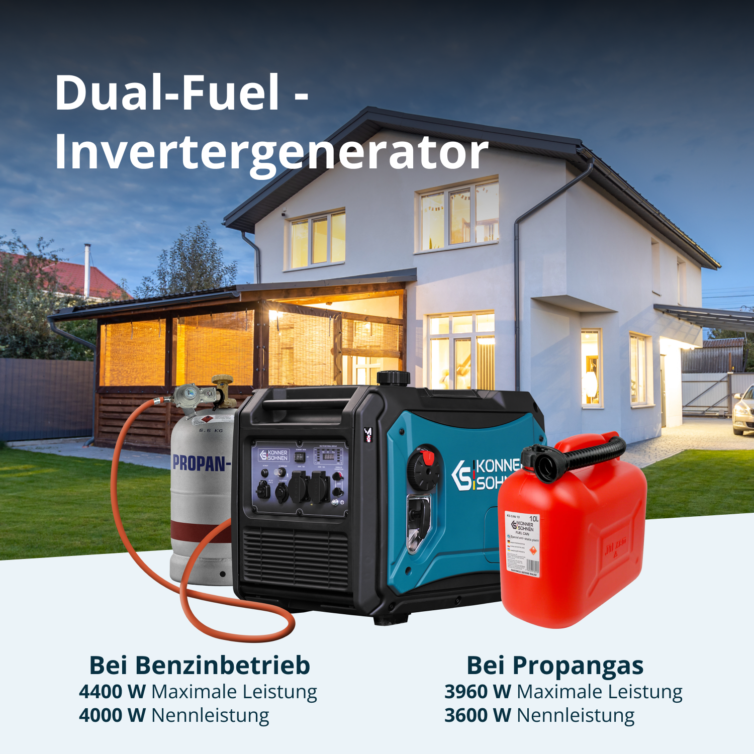 LPG/Benzin-Inverter-Generator KS 4000iEG S – Inverter-Generatoren