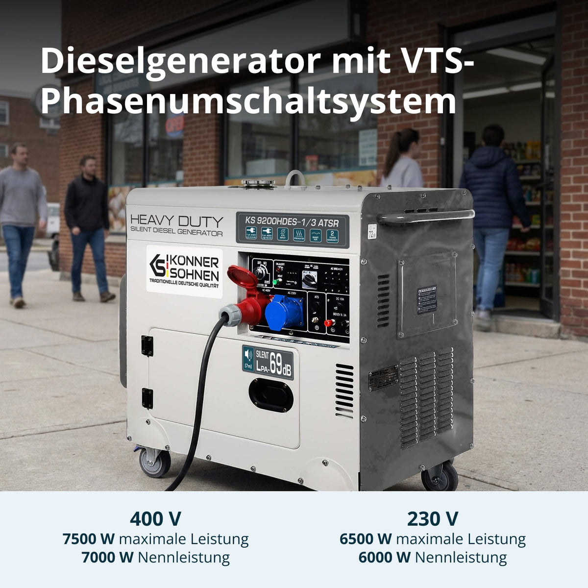 Diesel-Generator KS 9200HDES-1/3 ATSR (EURO V)