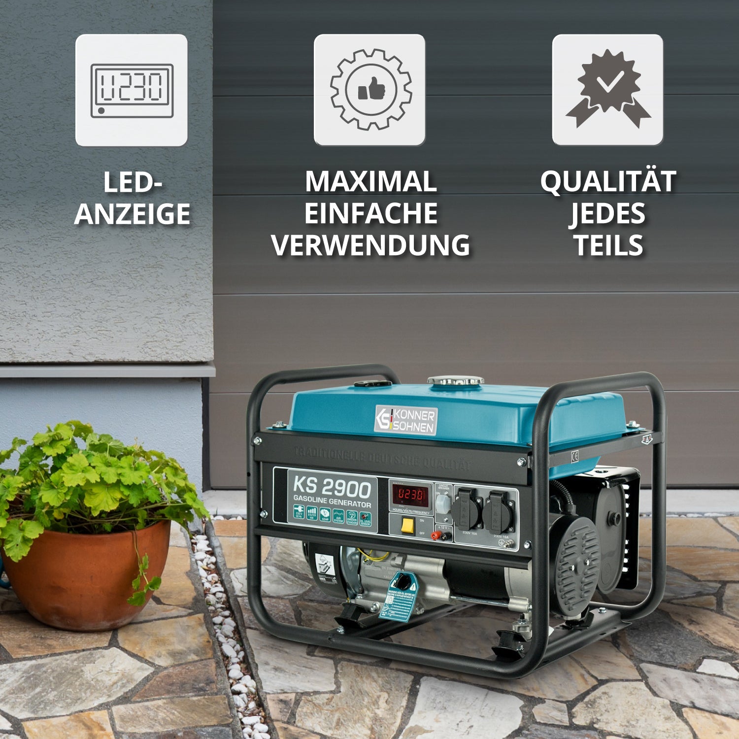 Benzin-Generator KS 2900 – Benzin-Stromerzeuger