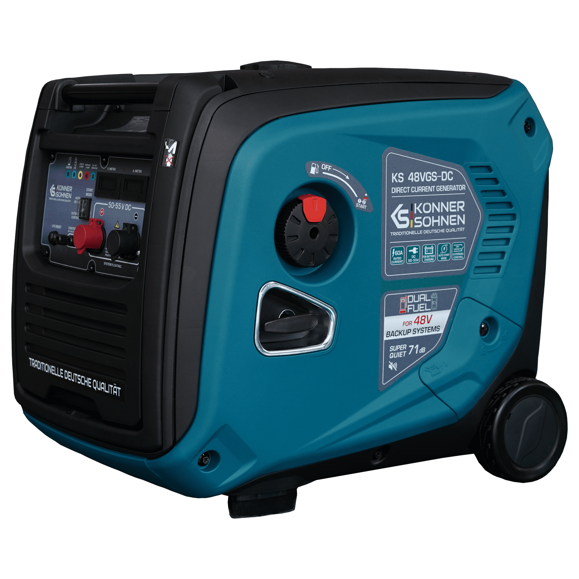 Gleichstromgenerator KS 48VGS-DC, Version 50–55V – Benzin-Stromerzeuger