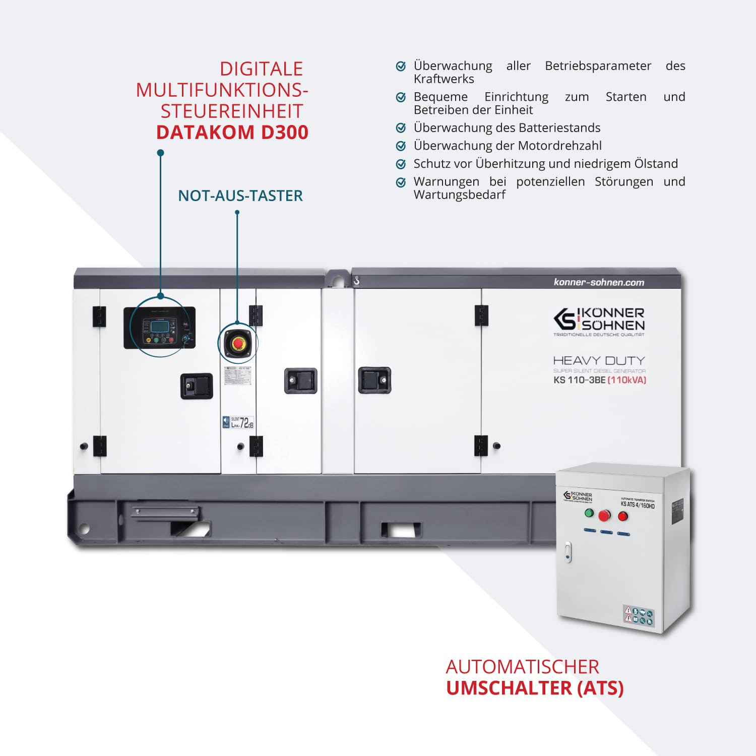 3-Phasen-Generator KS 110-3BE – Benzin-Stromerzeuger