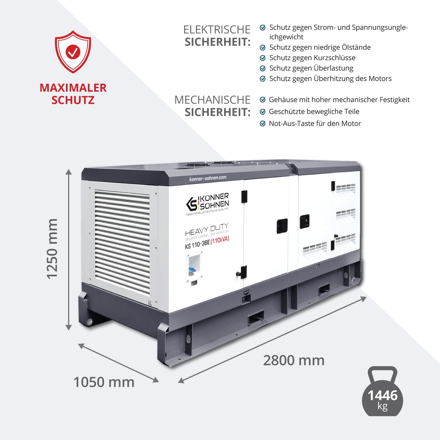 3-Phasen-Generator KS 110-3BE – Benzin-Stromerzeuger