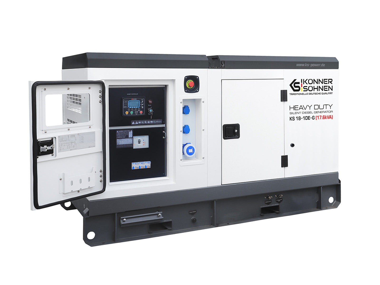 Einphasen-Diesel-Powerstation KS 18-1DE-G – Diesel-Stromerzeuger