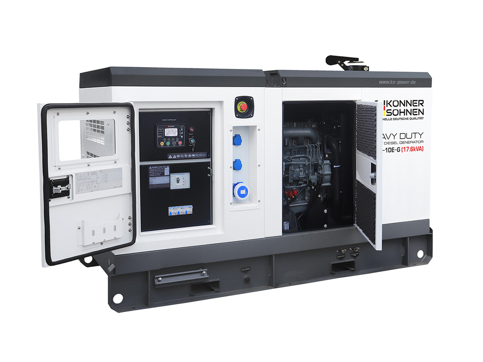 Einphasen-Diesel-Powerstation KS 18-1DE-G – Diesel-Stromerzeuger