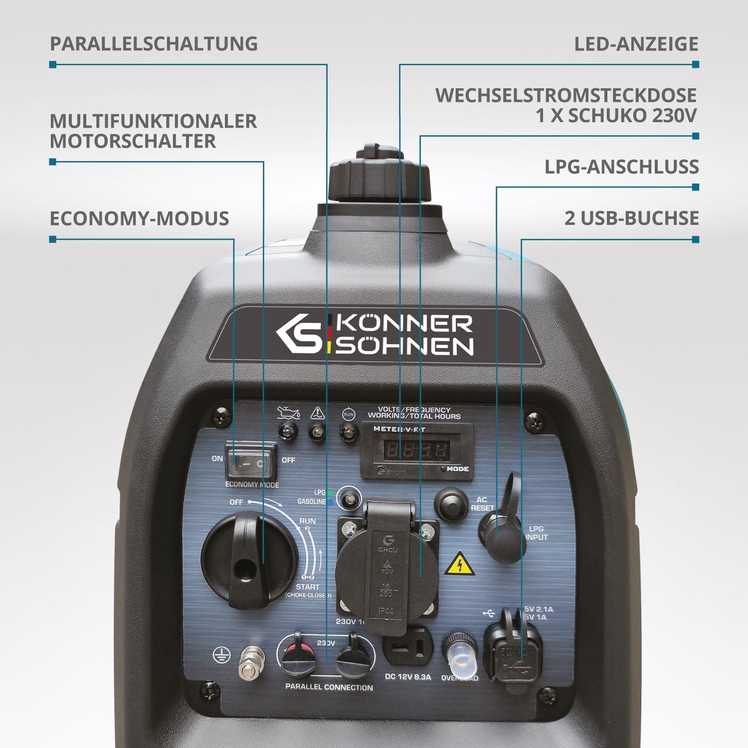 LPG/Benzin-Inverter-Generator KS 2100iG S – Inverter-Generatoren