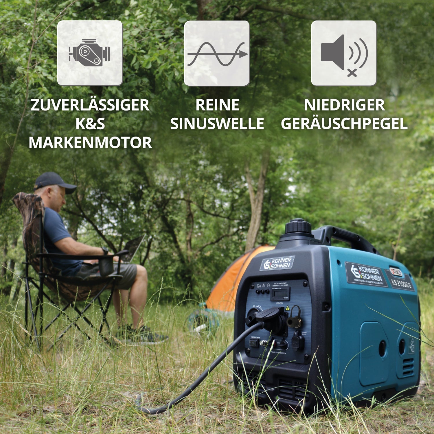LPG/Benzin-Inverter-Generator KS 2100iG S – Inverter-Generatoren