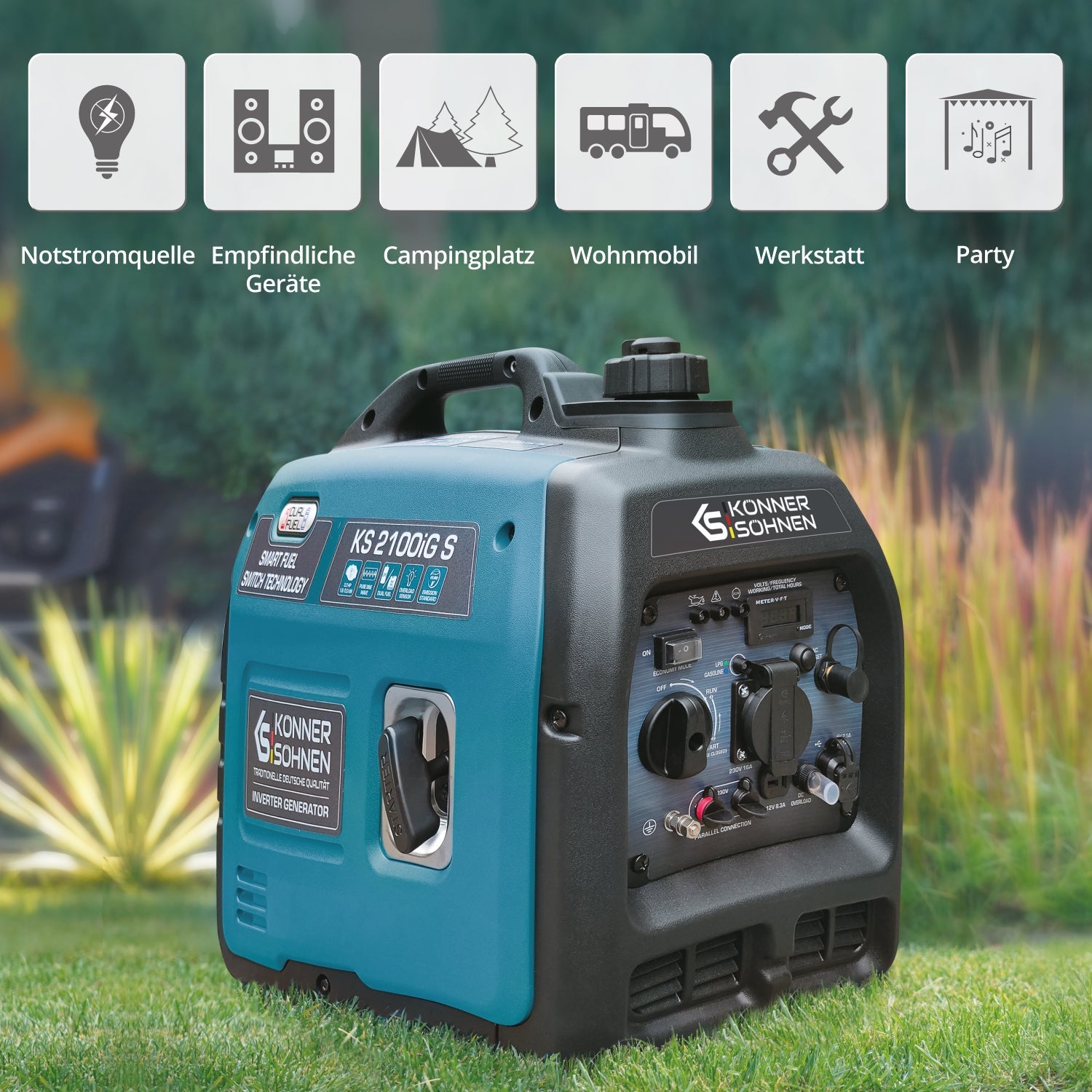 LPG/Benzin-Inverter-Generator KS 2100iG S – Inverter-Generatoren