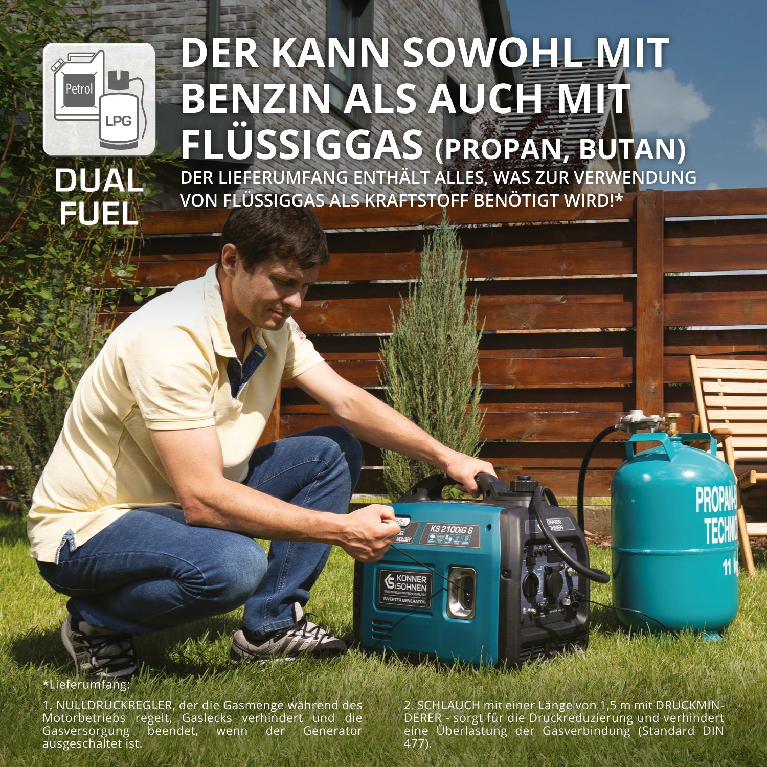 LPG/Benzin-Inverter-Generator KS 2100iG S – Inverter-Generatoren