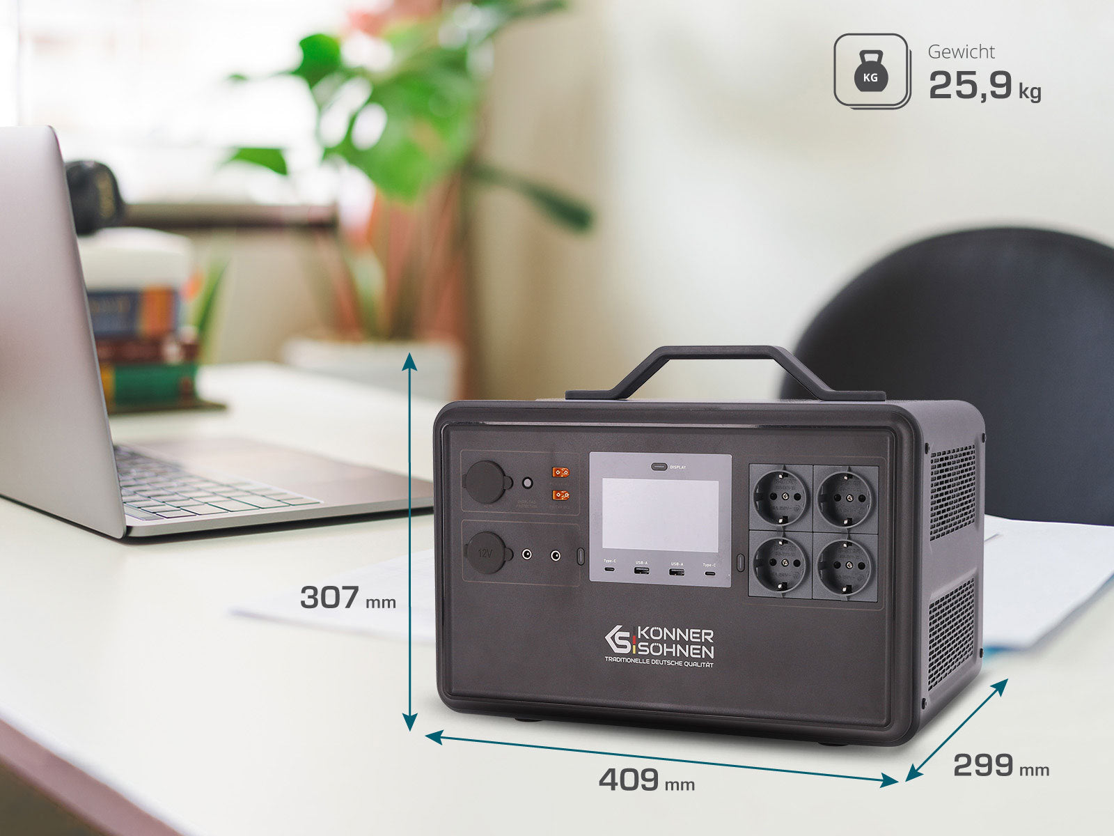 Tragbare Powerstation KS 2400PS – Powerstation