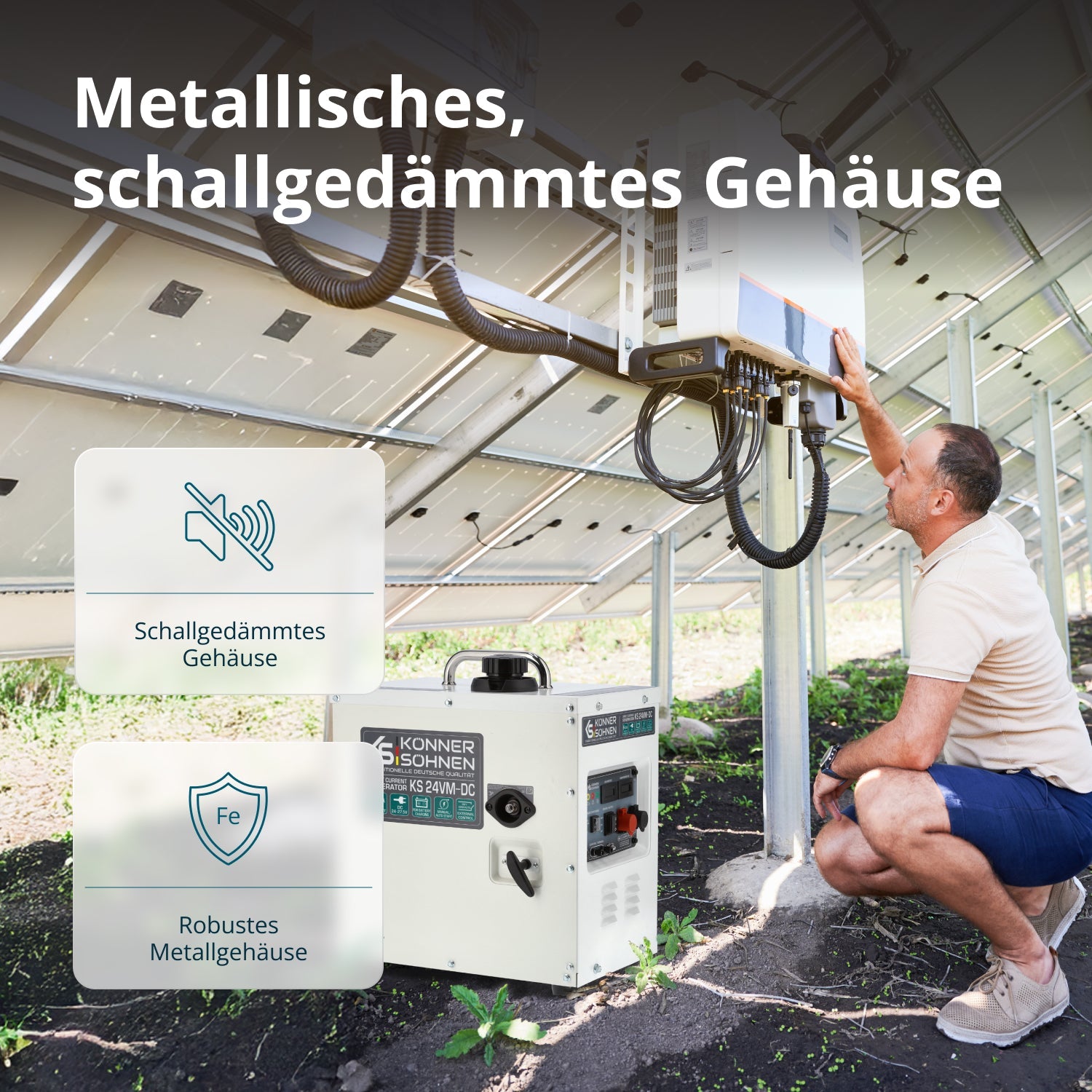 Gleichstromgenerator KS 24VM-DC – Benzin-Stromerzeuger