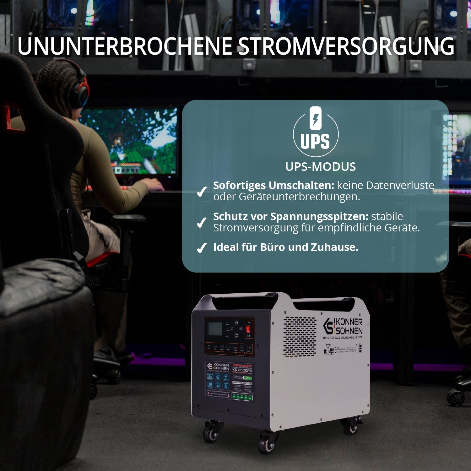 Tragbare Powerstation KS 2500PS – Powerstation