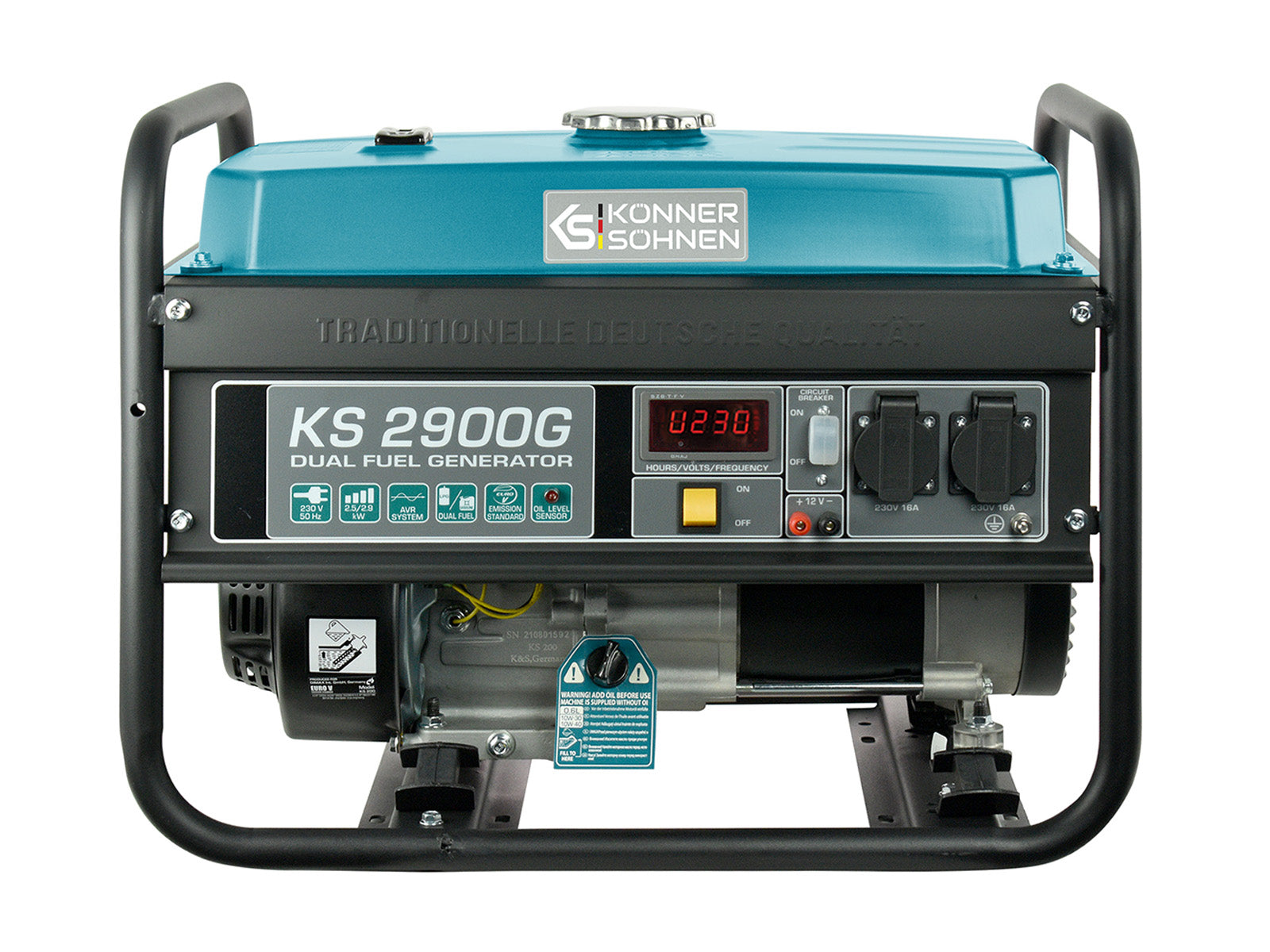 LPG/Benzin-Generator KS 2900G – Gas- & Hybrid-Stromerzeuger