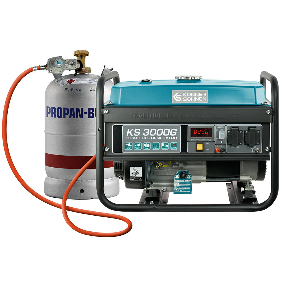 LPG/Benzin-Generator KS 3000G – Gas- & Hybrid-Stromerzeuger
