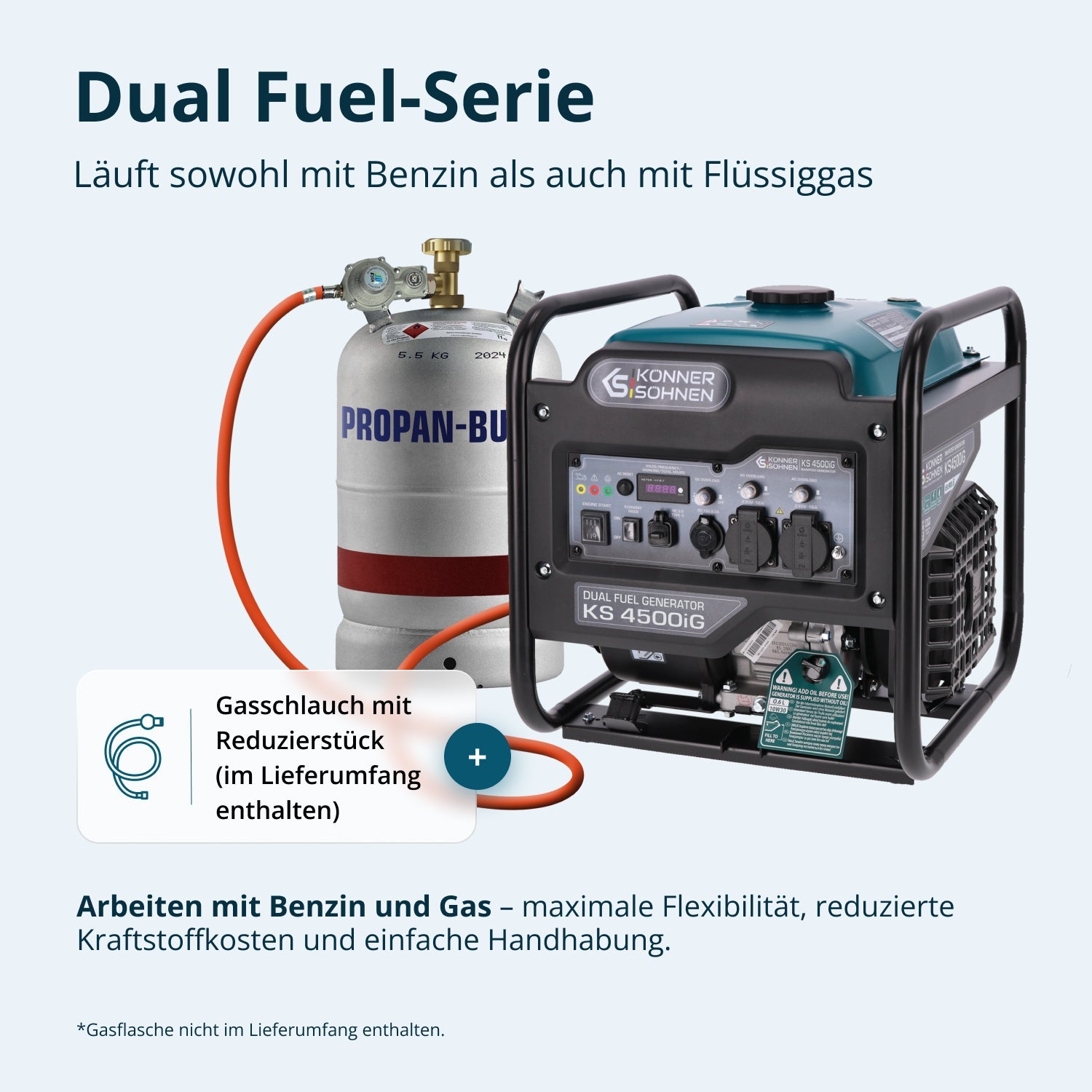 Dual Fuel-Inverter-Generator KS 4500iG – Inverter-Generatoren