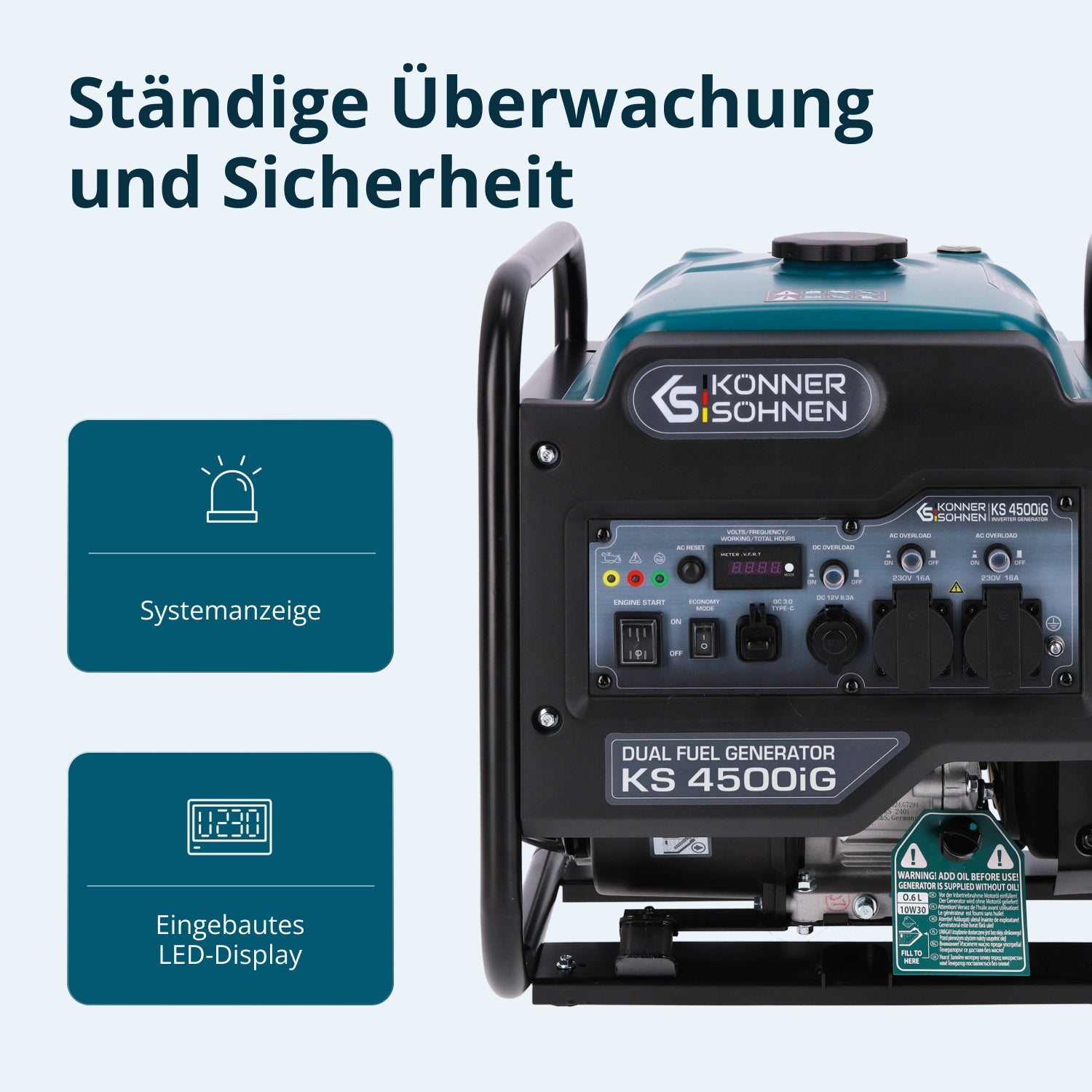 Dual Fuel-Inverter-Generator KS 4500iG – Inverter-Generatoren