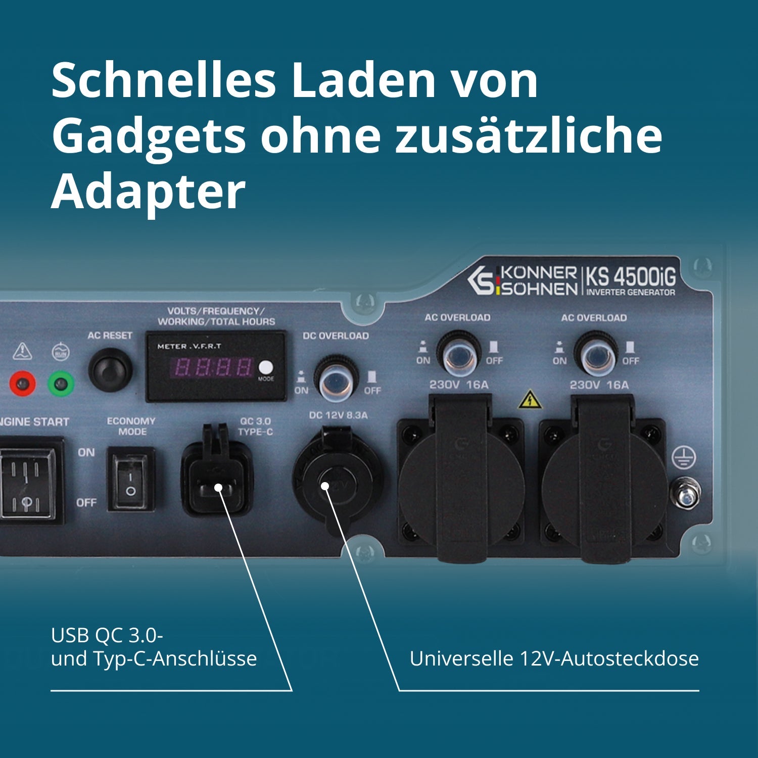 Dual Fuel-Inverter-Generator KS 4500iG – Inverter-Generatoren