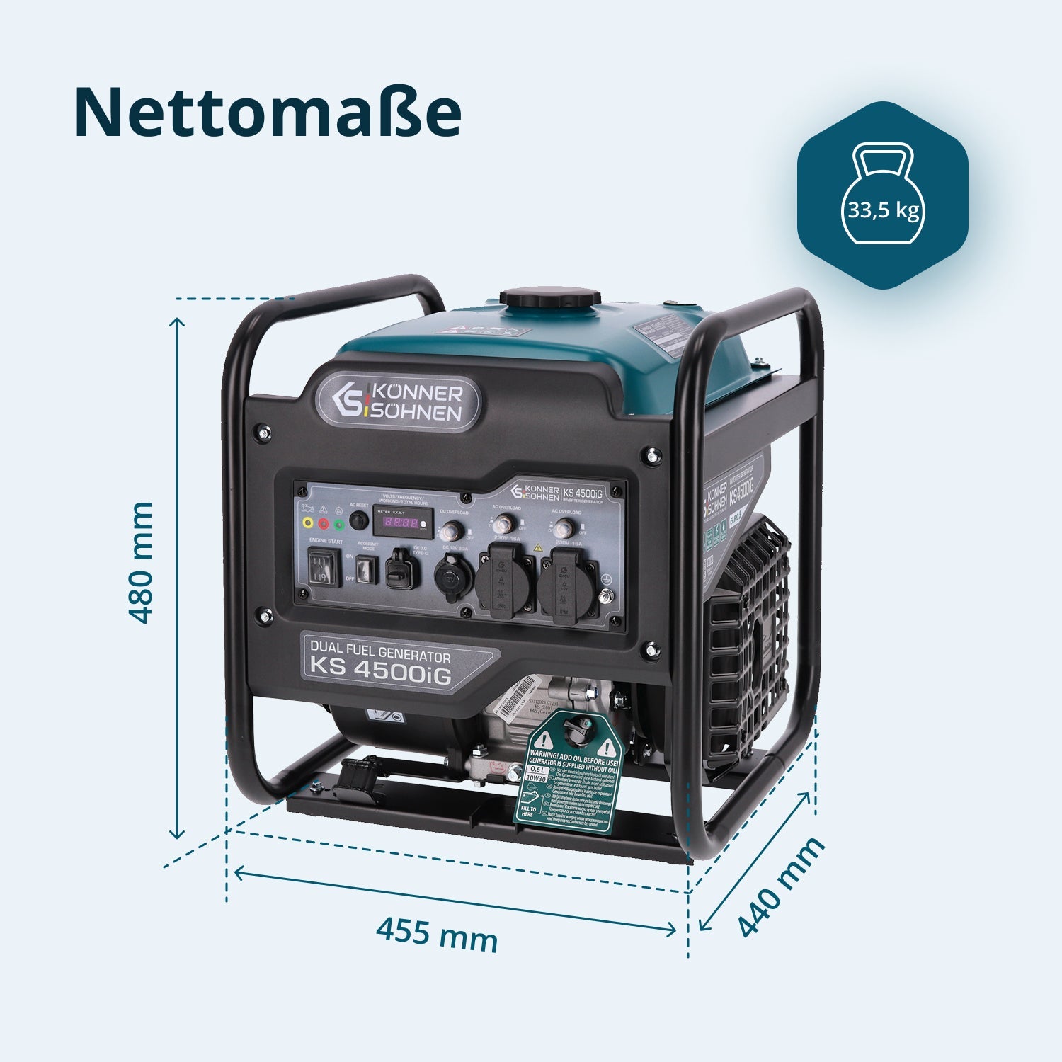 Dual Fuel-Inverter-Generator KS 4500iG – Inverter-Generatoren