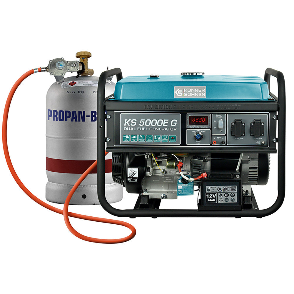 LPG/Benzin-Generator KS 5000E G – Gas- & Hybrid-Stromerzeuger