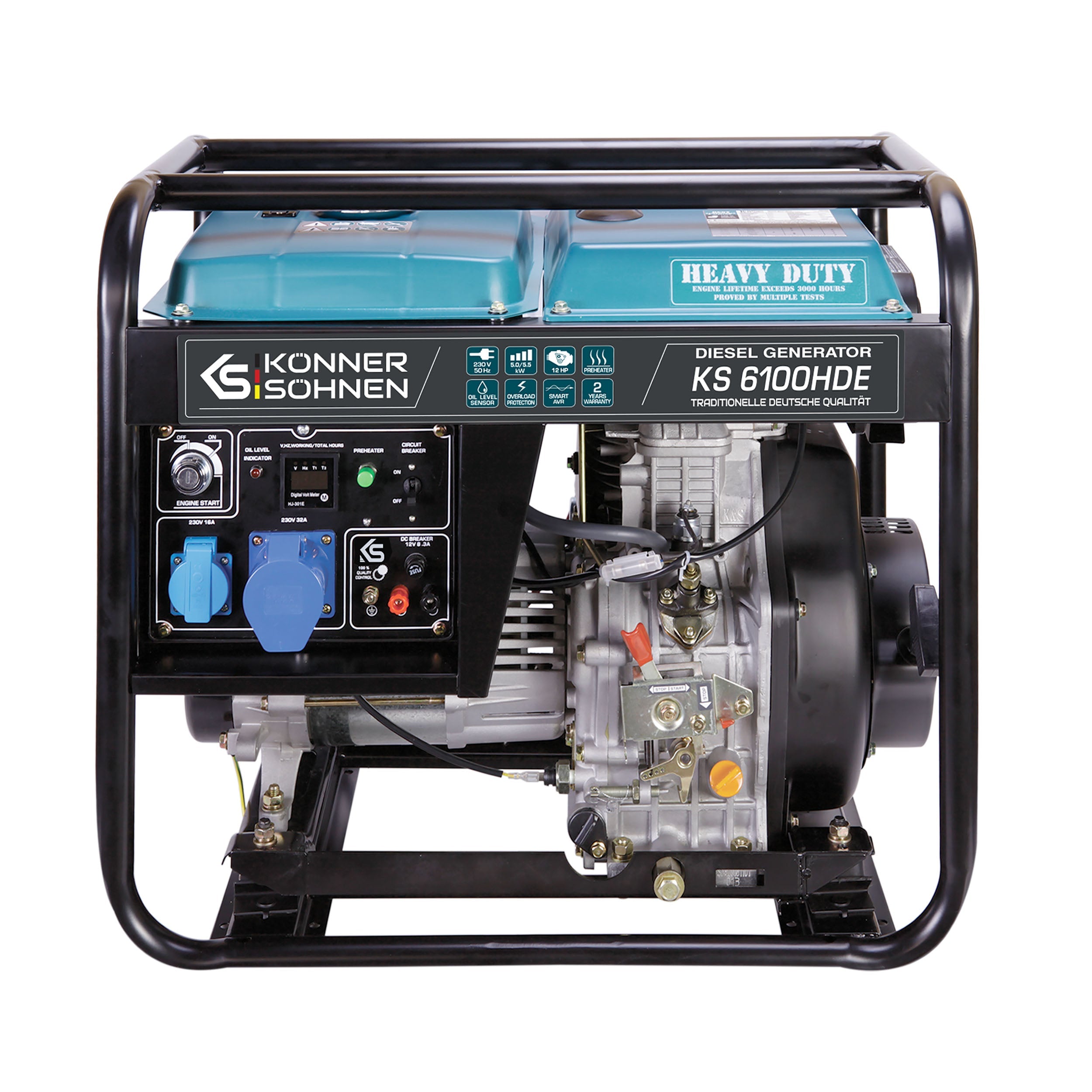 Diesel-Generator KS 6100HDE (EURO V) – Diesel-Stromerzeuger
