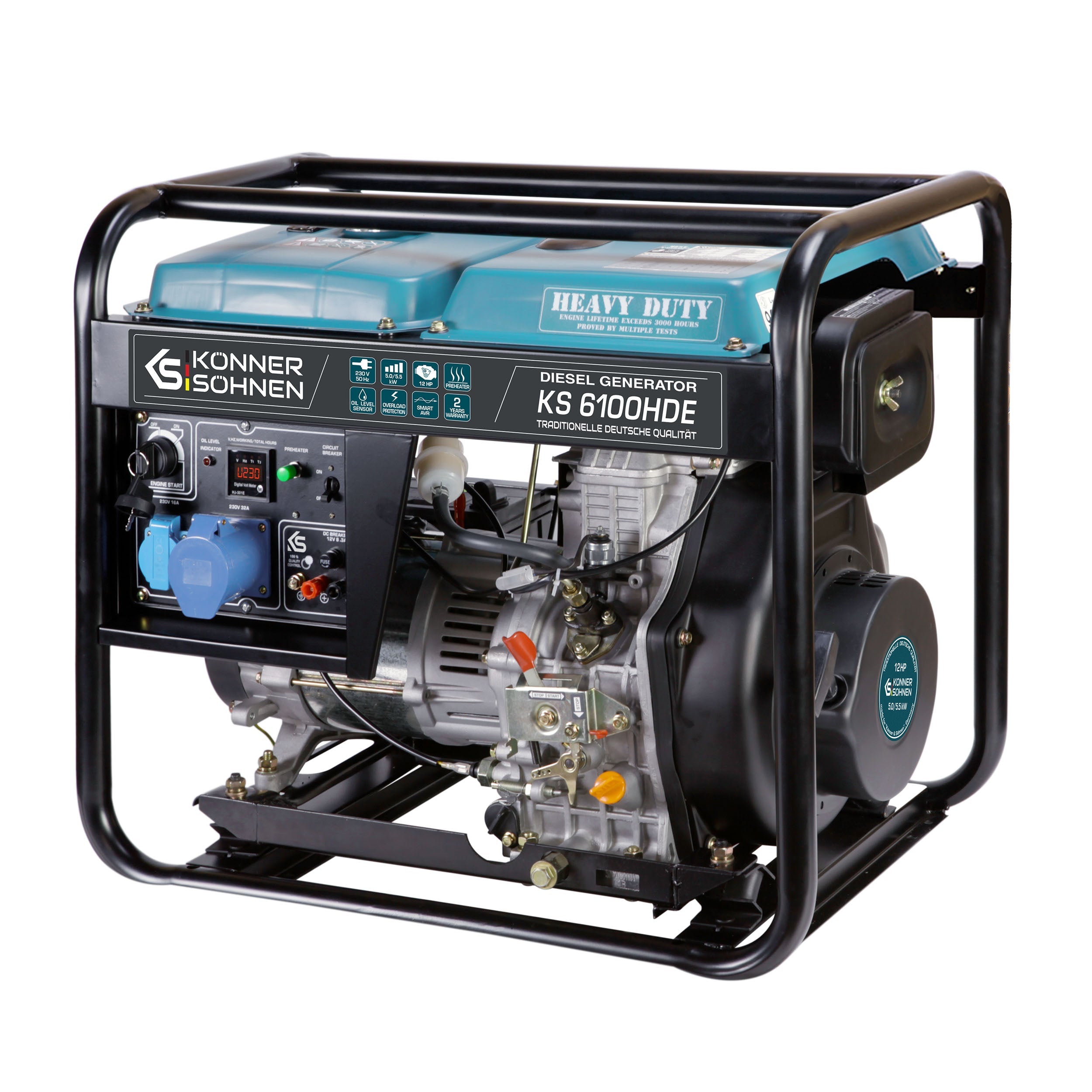Diesel-Generator KS 6100HDE (EURO V) – Diesel-Stromerzeuger