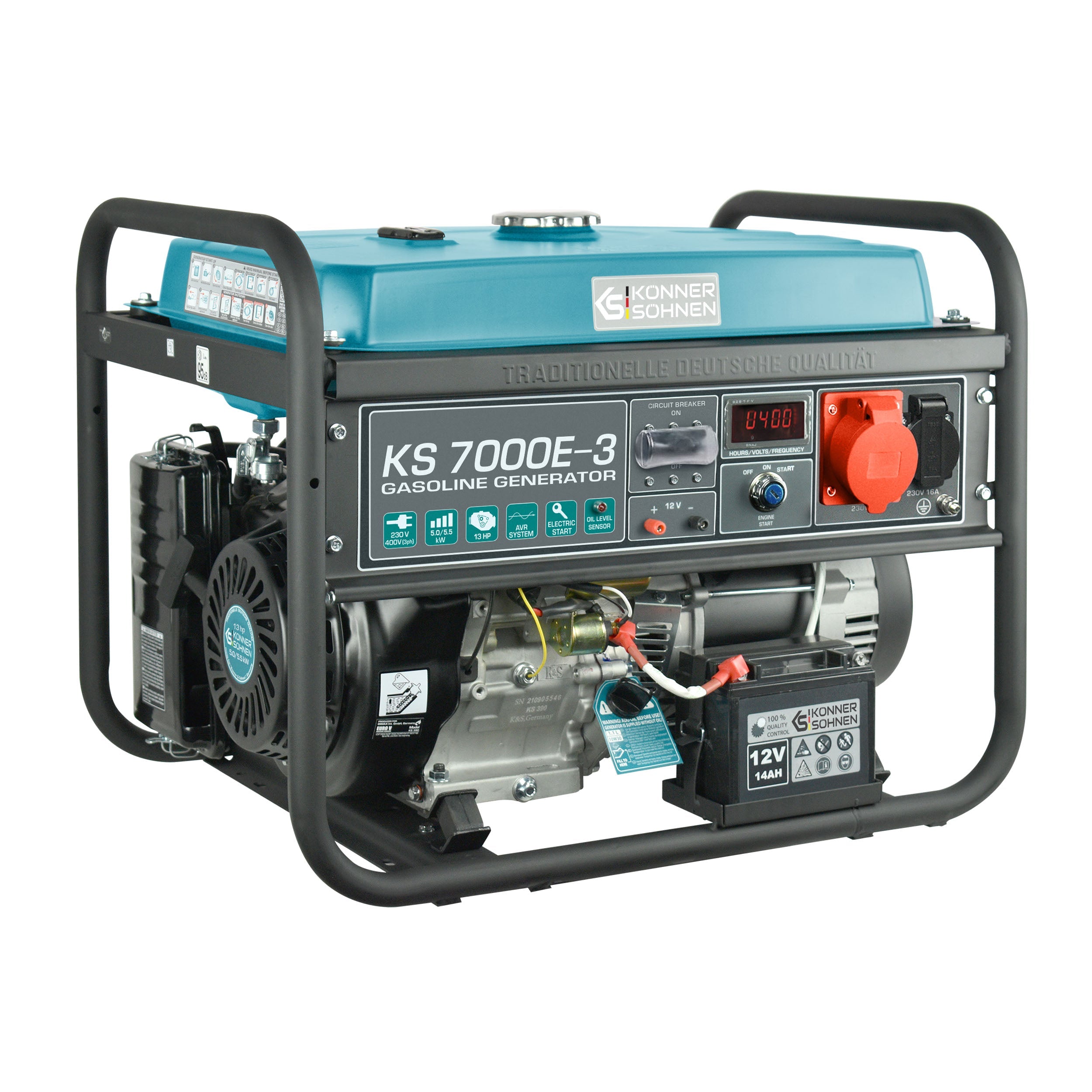 Benzin-Generator KS 7000E-3 – Benzin-Stromerzeuger