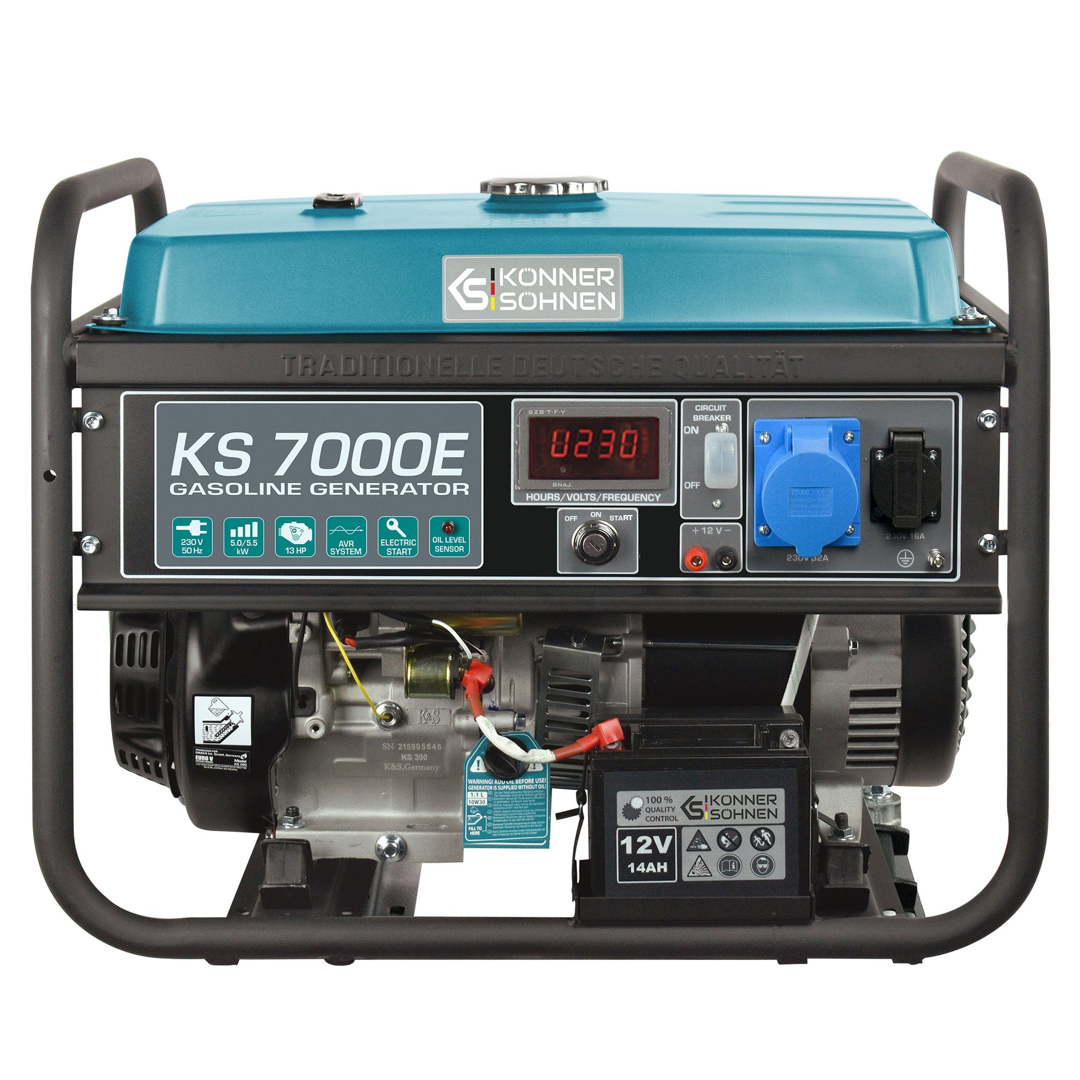 Benzin-Generator KS 7000E – Benzin-Stromerzeuger