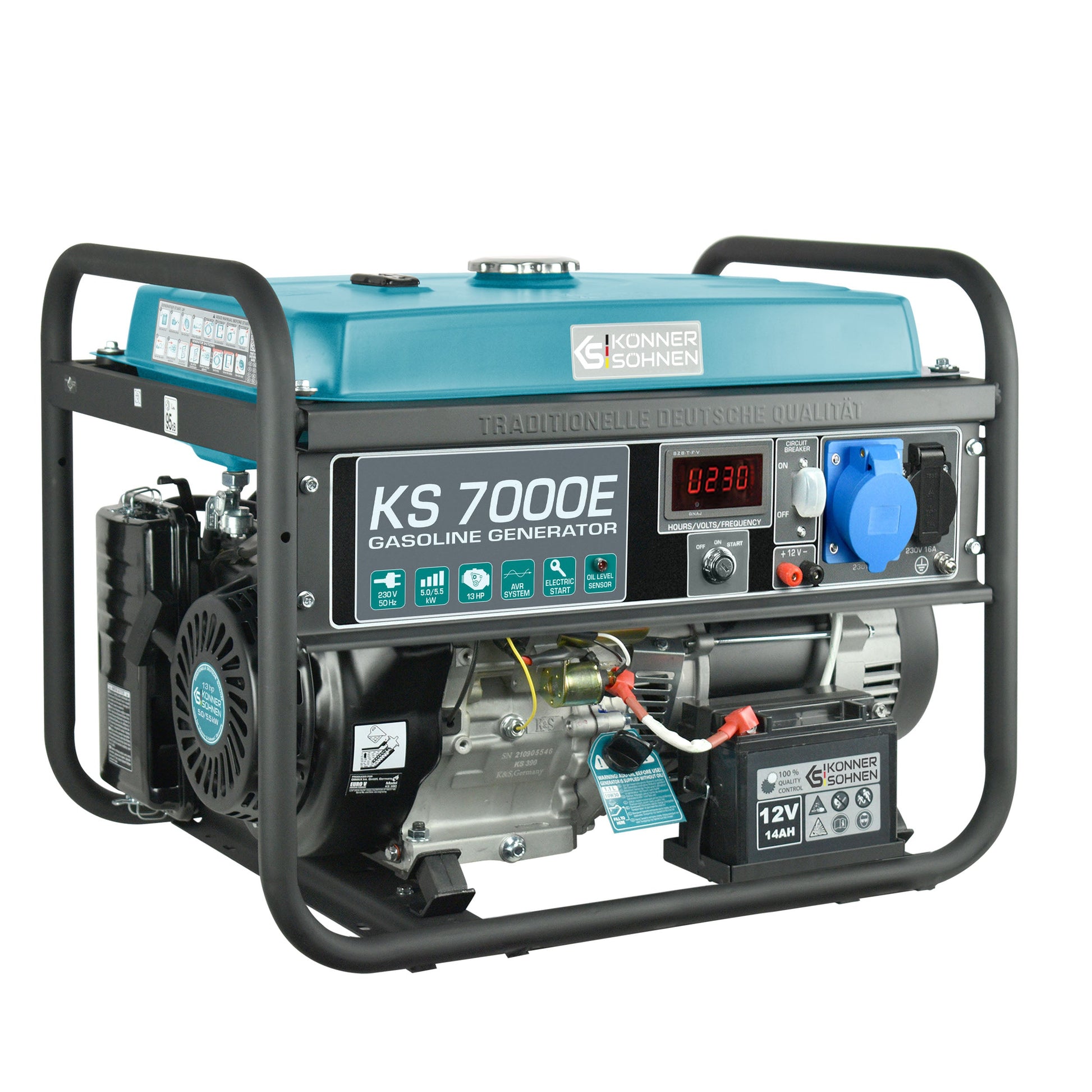 Benzin-Generator KS 7000E – Benzin-Stromerzeuger