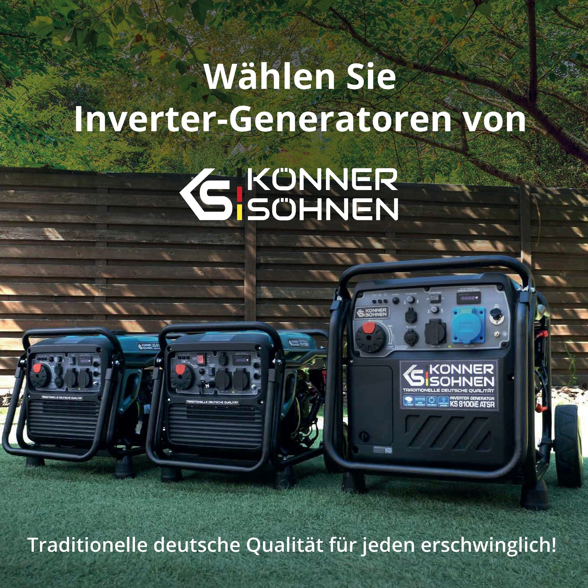 Inverter-Stromerzeuger KS 8100iE 1/3 ATSR – Inverter-Generatoren