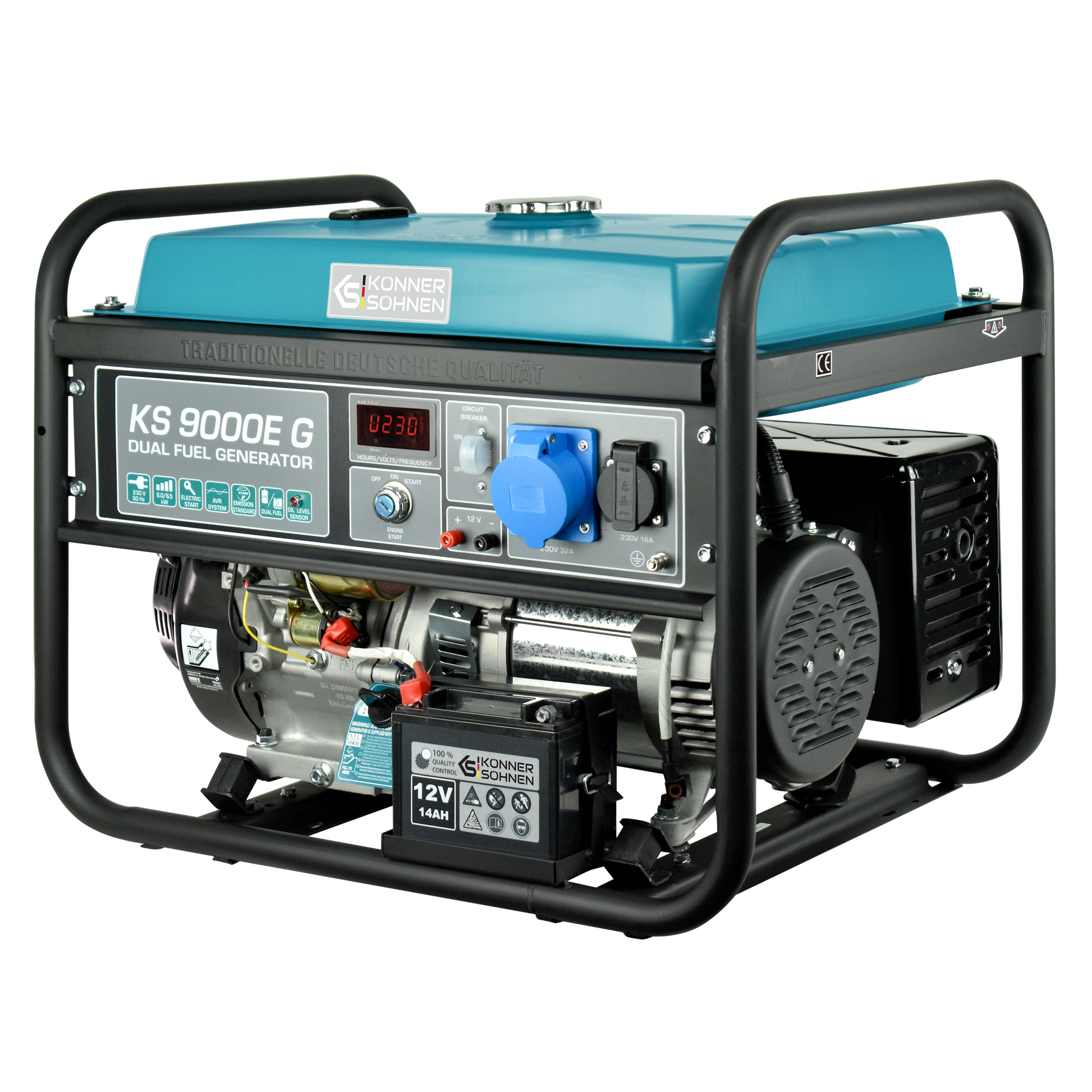 LPG/Benzin-Generator KS 9000E G – Gas- & Hybrid-Stromerzeuger