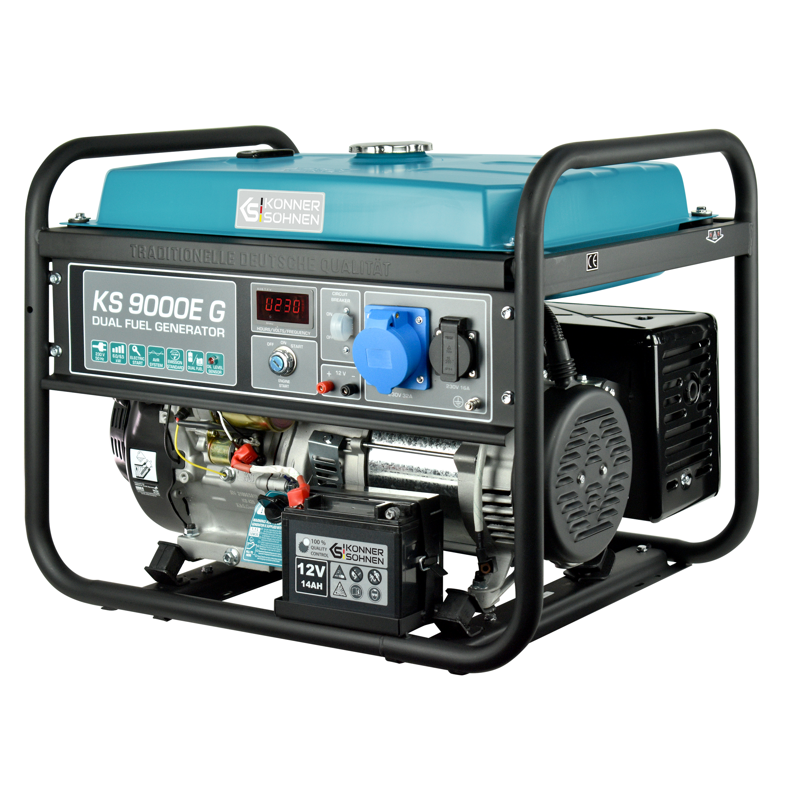 LPG/Benzin-Generator KS 9000E G – Gas- & Hybrid-Stromerzeuger