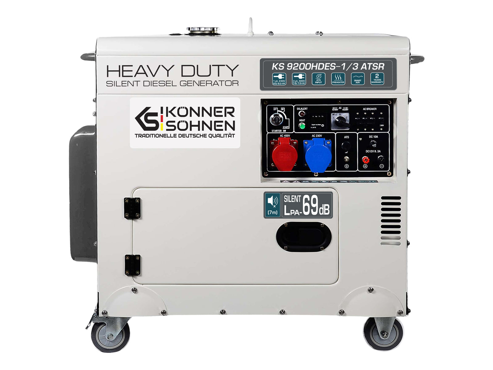 Diesel-Generator KS 9200HDES-1/3 ATSR (EURO V) – Diesel-Stromerzeuger
