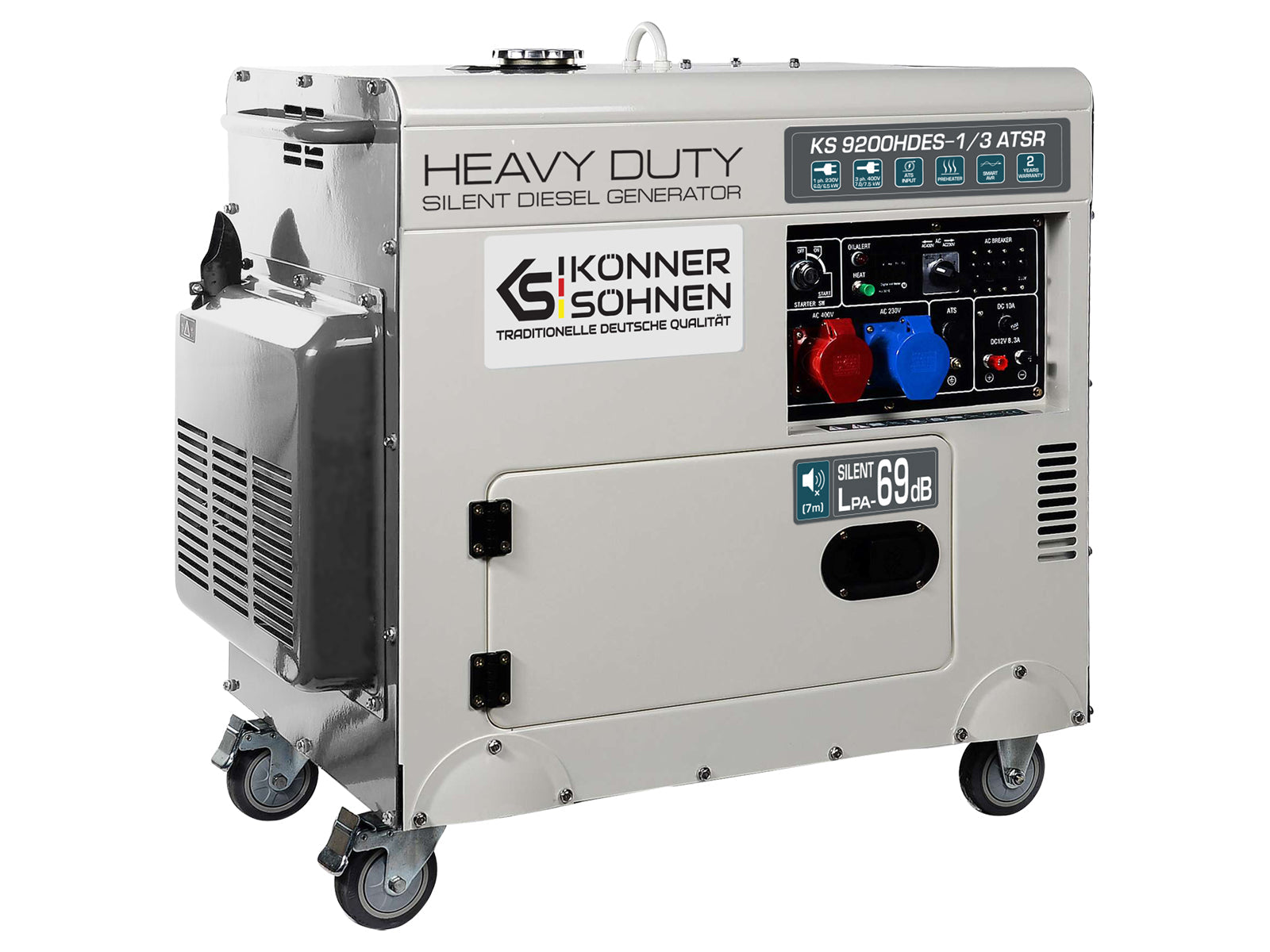 Diesel-Generator KS 9200HDES-1/3 ATSR (EURO V) – Diesel-Stromerzeuger