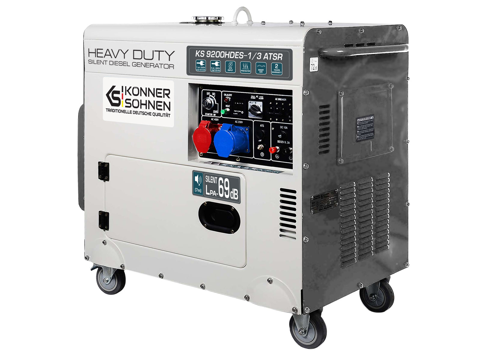 Diesel-Generator KS 9200HDES-1/3 ATSR (EURO V) – Diesel-Stromerzeuger