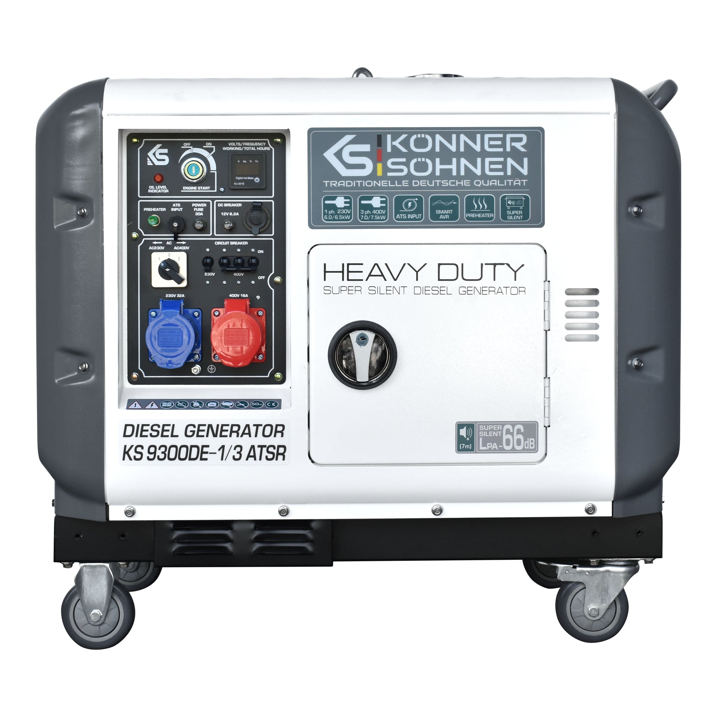 Diesel-Generator KS 9300DE-1/3 ATSR (EURO V) – Diesel-Stromerzeuger
