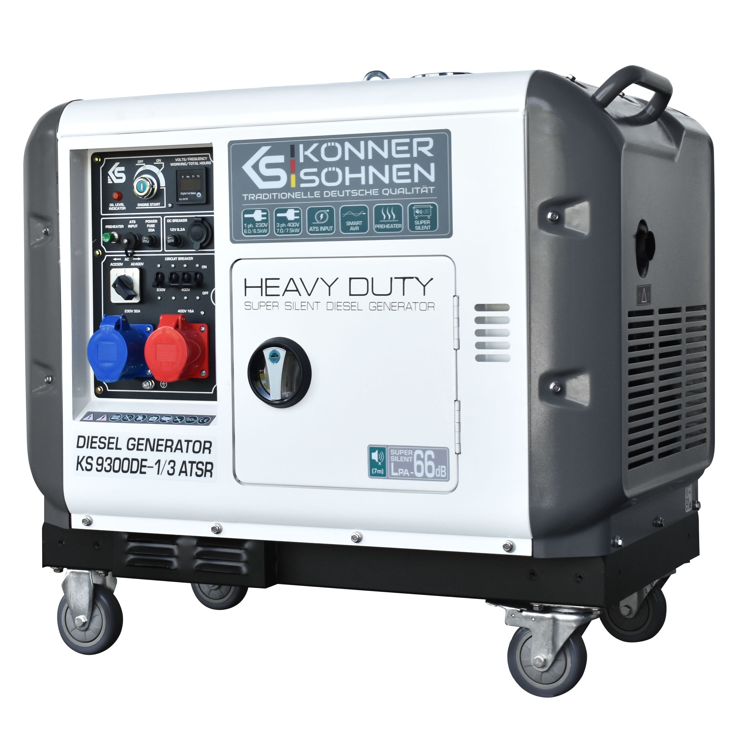 Diesel-Generator KS 9300DE-1/3 ATSR (EURO V) – Diesel-Stromerzeuger